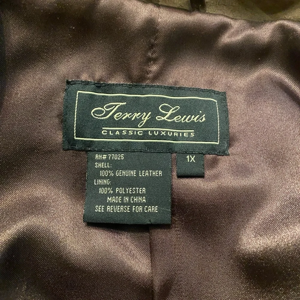 Terry Lewis Classic Luxuries Brown Suede Blazer with Metallic Trim
